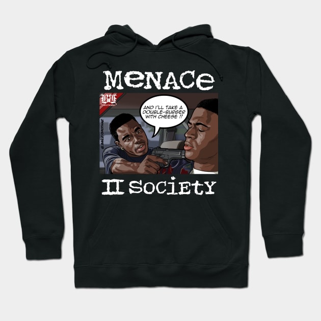 Menace Burger with Cheese Hoodie by BaileyBrothaz